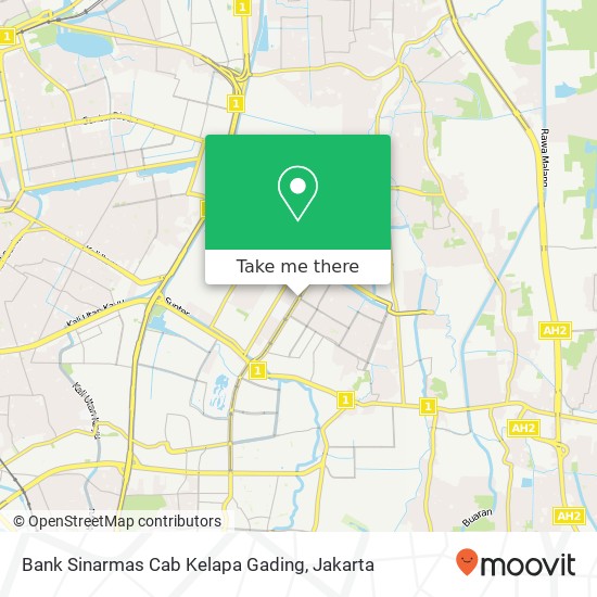 Bank Sinarmas Cab Kelapa Gading map