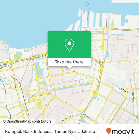 Komplek Bank Indonesia, Taman Nyiur. map