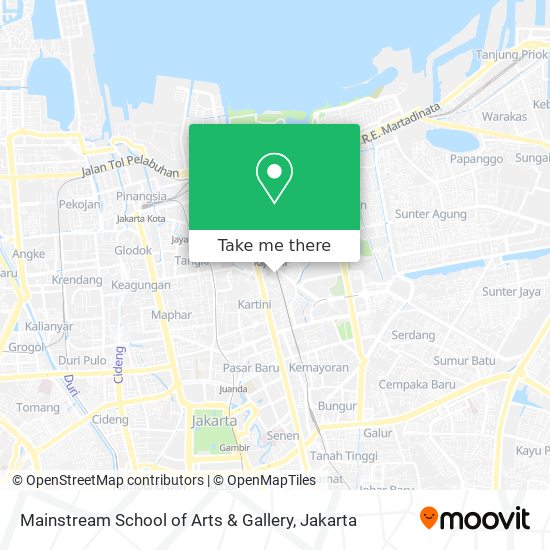 Mainstream School of Arts & Gallery map