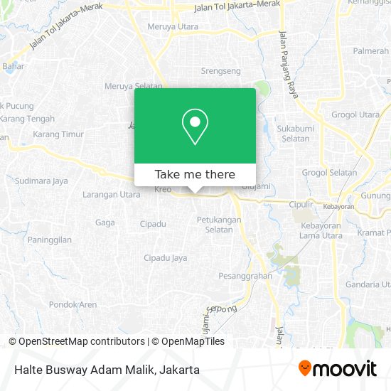 Halte Busway Adam Malik map
