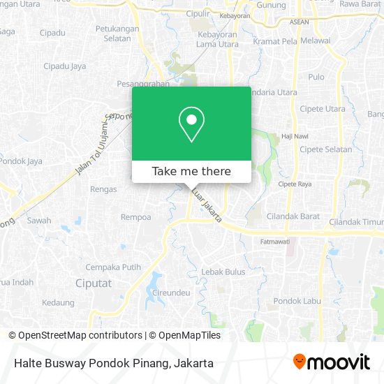 Halte Busway Pondok Pinang map