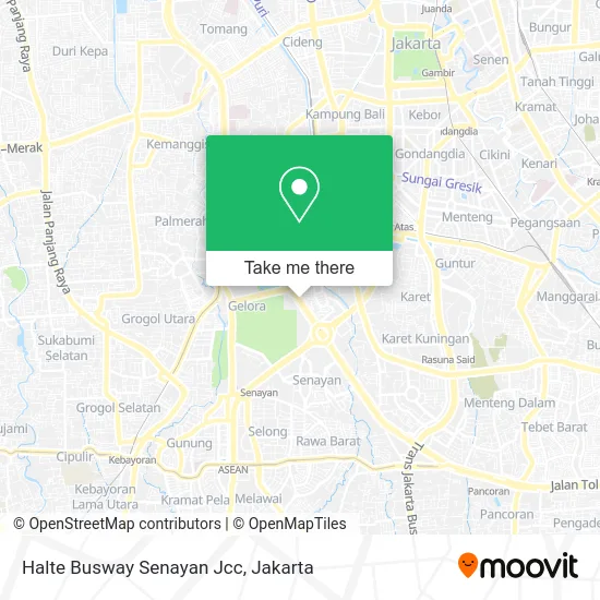 Halte Busway Senayan Jcc map