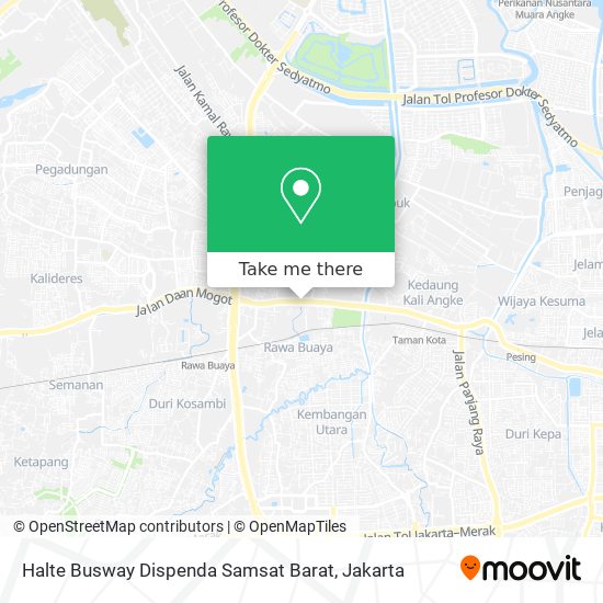 Halte Busway Dispenda Samsat Barat map