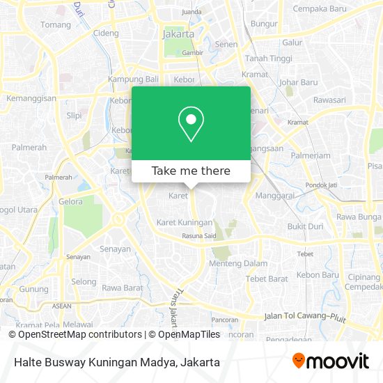 Halte Busway Kuningan Madya map