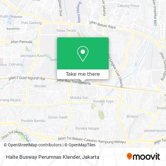 Halte Busway Perumnas Klender map