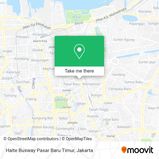 Halte Busway Pasar Baru Timur map