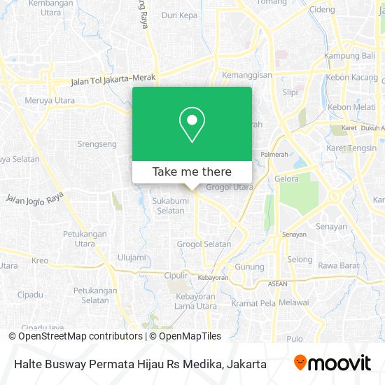 Halte Busway Permata Hijau Rs Medika map