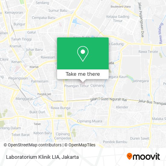 Laboratorium Klinik LIA map