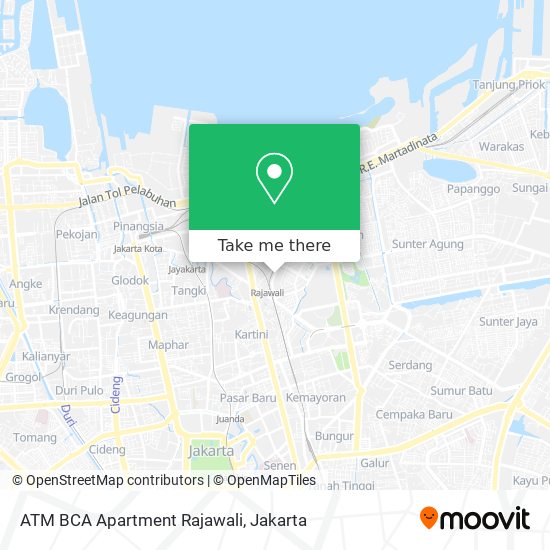 ATM BCA Apartment Rajawali map