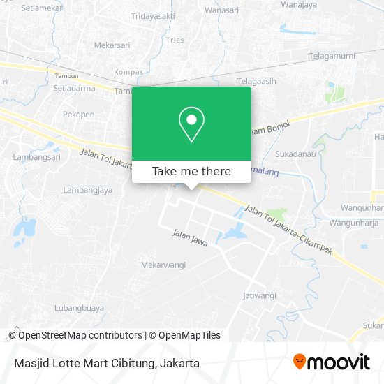 Masjid Lotte Mart Cibitung map