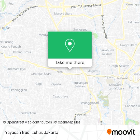 Yayasan Budi Luhur map