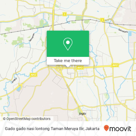 Gado gado nasi lontong Taman Meruya Ilir map