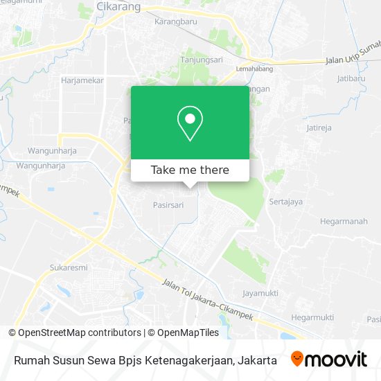 Rumah Susun Sewa Bpjs Ketenagakerjaan map