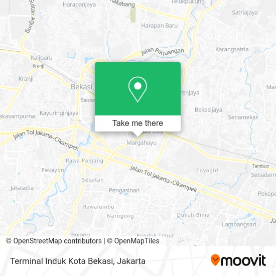 Terminal Induk Kota Bekasi map