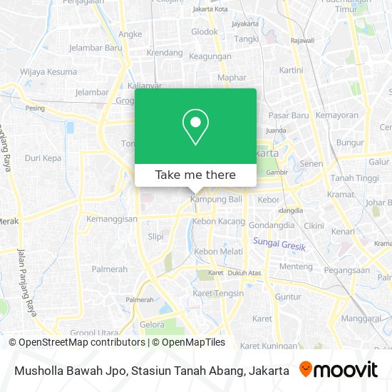 Musholla Bawah Jpo, Stasiun Tanah Abang map