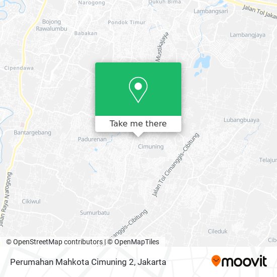 Perumahan Mahkota Cimuning 2 map