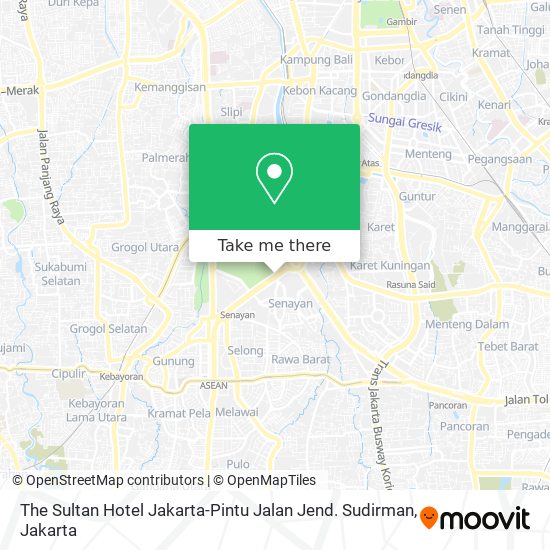 The Sultan Hotel Jakarta-Pintu Jalan Jend. Sudirman map