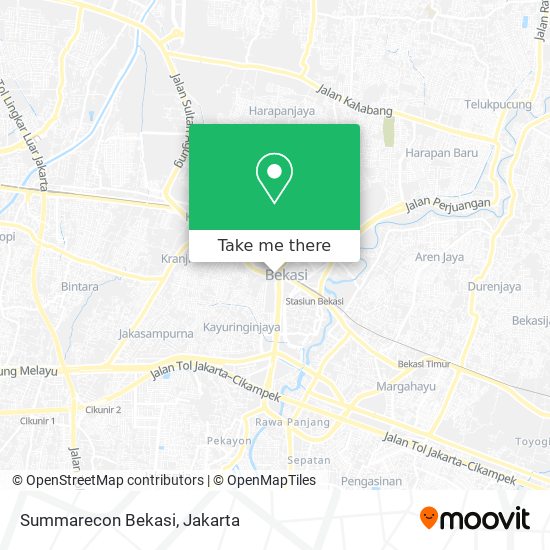 Summarecon Bekasi map