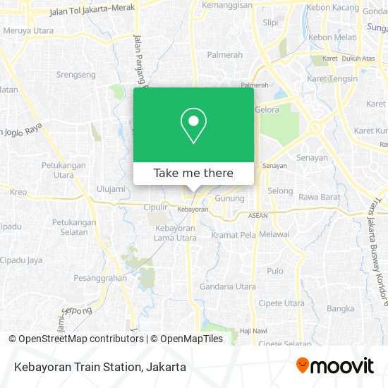 Kebayoran Train Station map