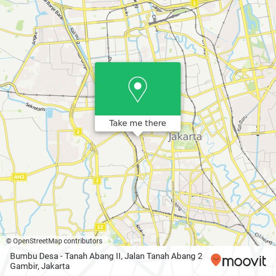 Bumbu Desa - Tanah Abang II, Jalan Tanah Abang 2 Gambir map