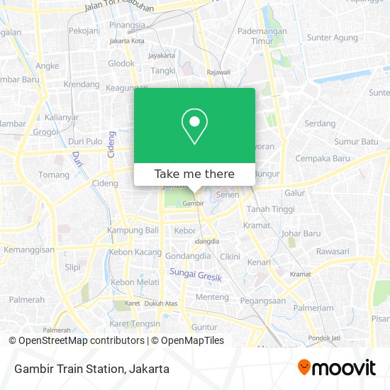 Gambir Train Station map