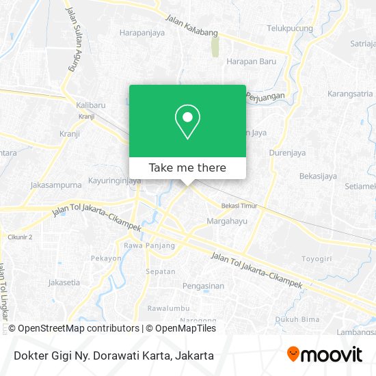 Dokter Gigi Ny. Dorawati Karta map