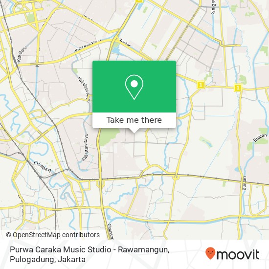 Purwa Caraka Music Studio - Rawamangun, Pulogadung map