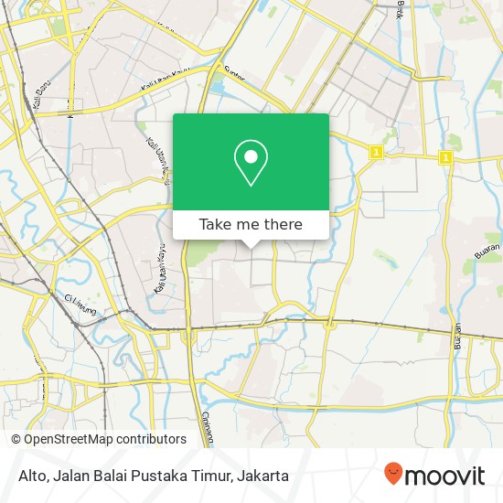 Alto, Jalan Balai Pustaka Timur map