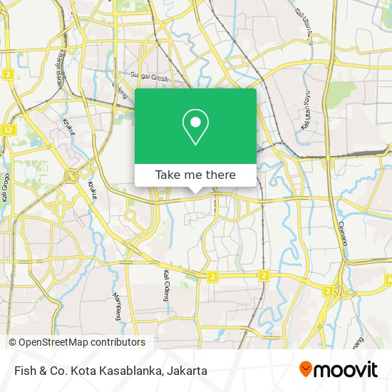 Fish & Co. Kota Kasablanka map