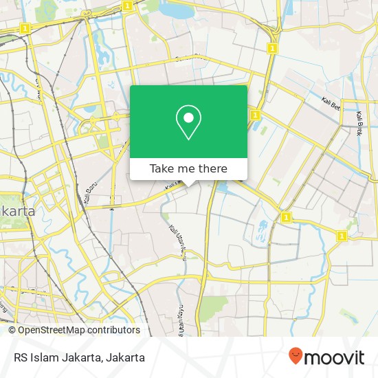 RS Islam Jakarta map