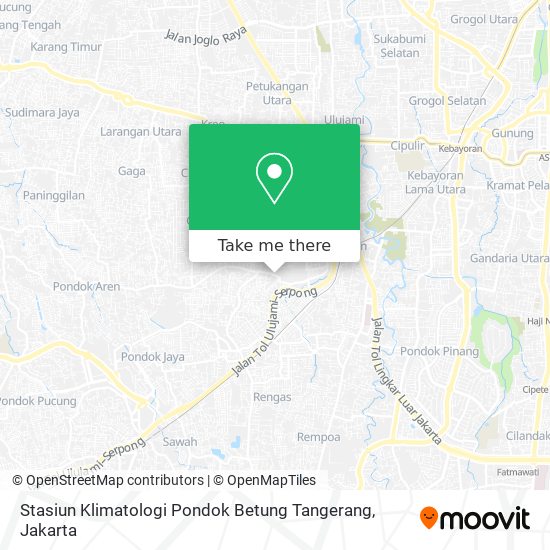 Stasiun Klimatologi Pondok Betung Tangerang map