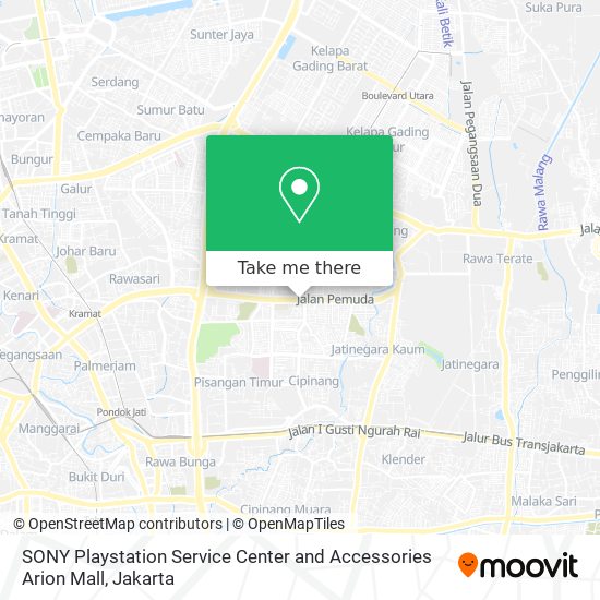 SONY Playstation Service Center and Accessories Arion Mall map