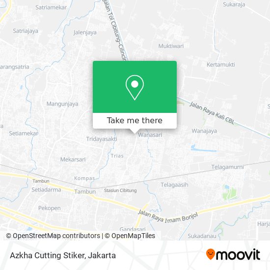 Azkha Cutting Stiker map