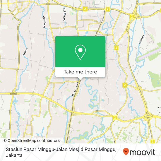 Stasiun Pasar Minggu-Jalan Mesjid Pasar Minggu map