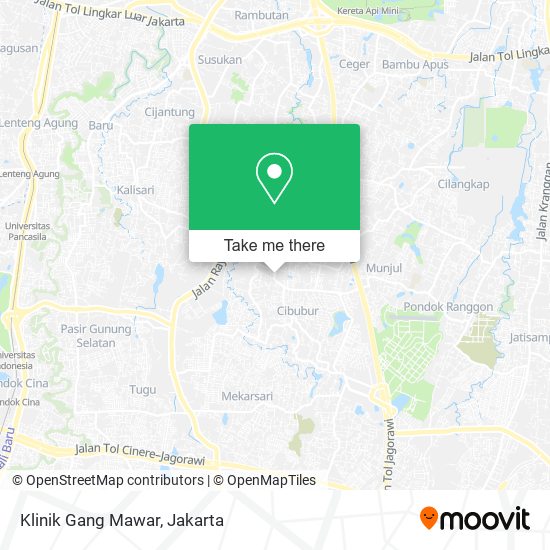 Klinik Gang Mawar map