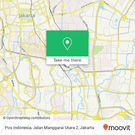 Pos Indonesia, Jalan Manggarai Utara 2 map