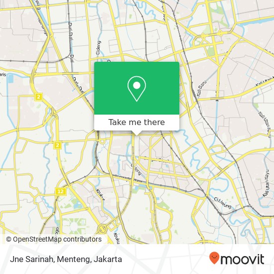 Jne Sarinah, Menteng map