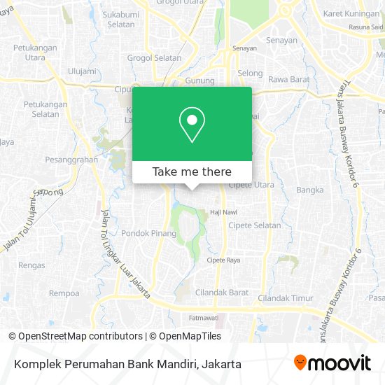 Komplek Perumahan Bank Mandiri map