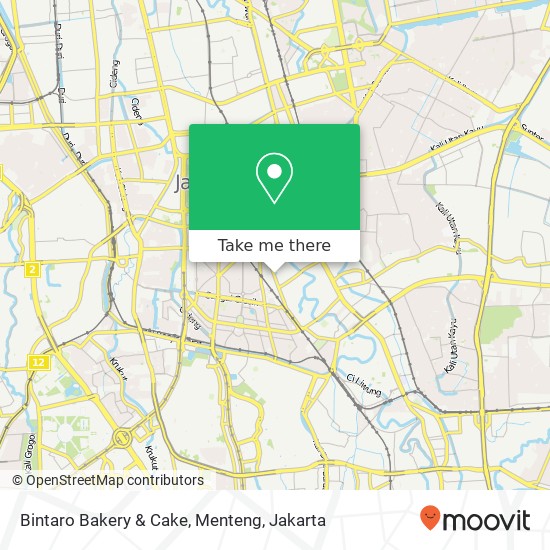 Bintaro Bakery & Cake, Menteng map