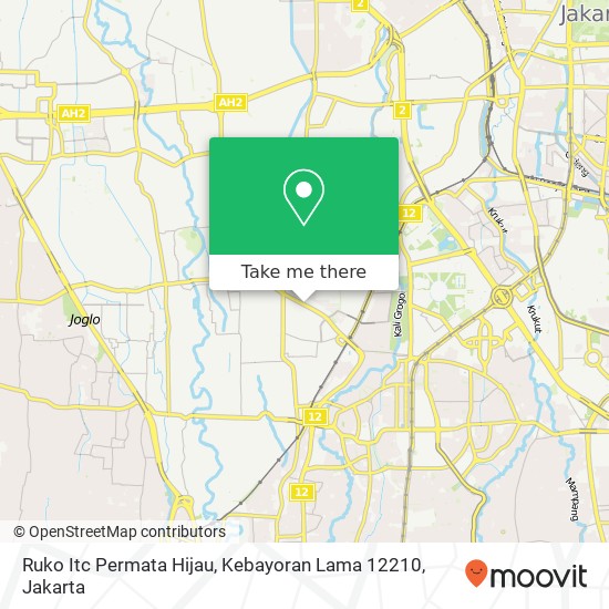 Ruko Itc Permata Hijau, Kebayoran Lama 12210 map