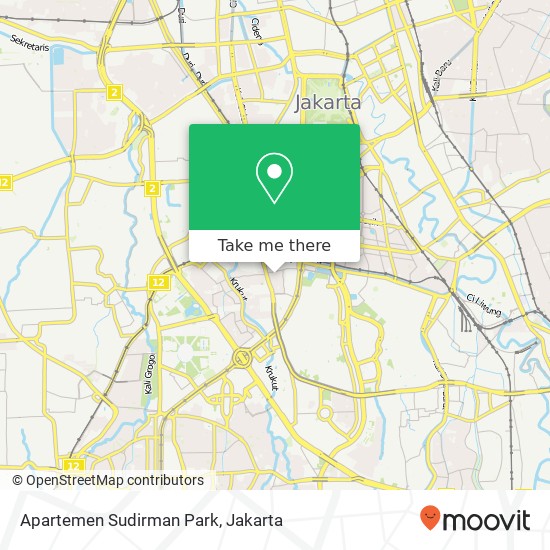 Apartemen Sudirman Park, Tanah Abang map