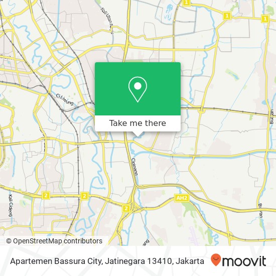 Apartemen Bassura City, Jatinegara 13410 map