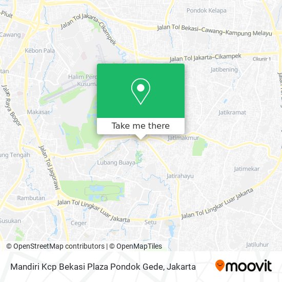 Mandiri Kcp Bekasi Plaza Pondok Gede map