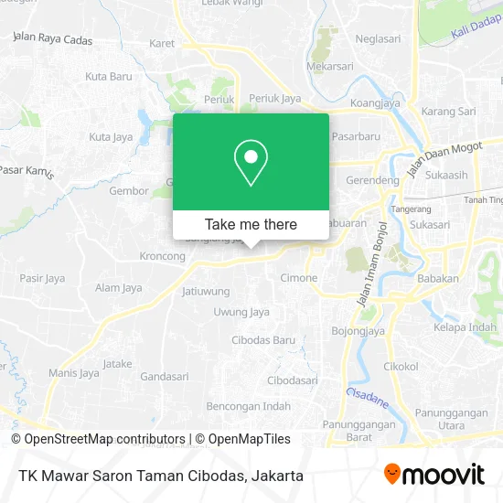 TK Mawar Saron Taman Cibodas map