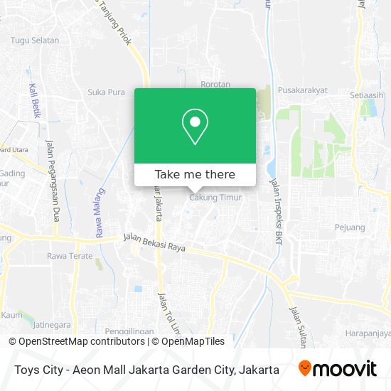 Toys City - Aeon Mall Jakarta Garden City map