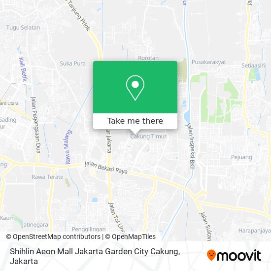 Shihlin Aeon Mall Jakarta Garden City Cakung map