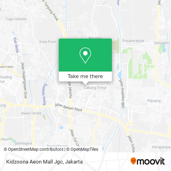Kidzoona Aeon Mall Jgc map