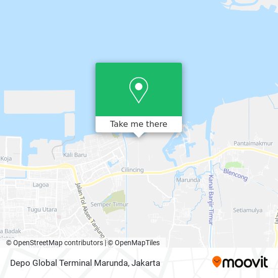 Depo Global Terminal Marunda map