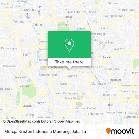 Gereja Kristen Indonesia Menteng map