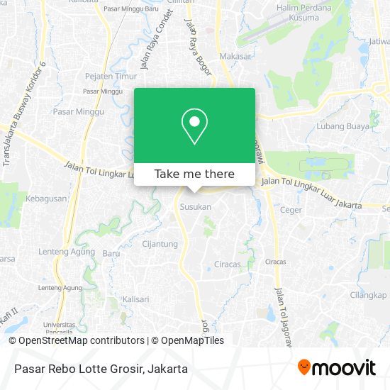 Pasar Rebo Lotte Grosir map